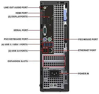 Dell OptiPlex 5050 Desktop SFF i7-6700 3.4GHz 16GB 256GB M.2 SSD Windows 10 Pro