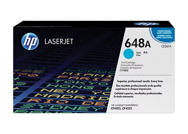 HP New Genuine 648A Cyan Toner cartridge CE261A GB