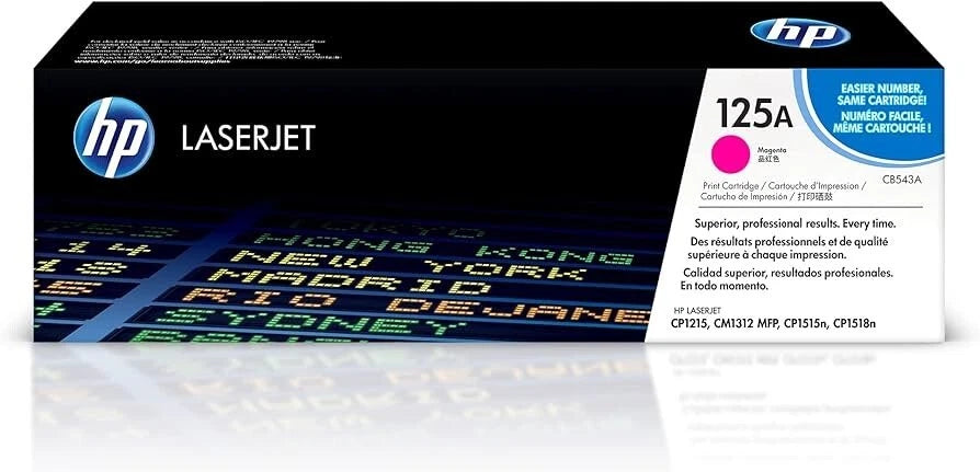 HP New Genuine 125A Magenta Toner cartridge CB543A GB